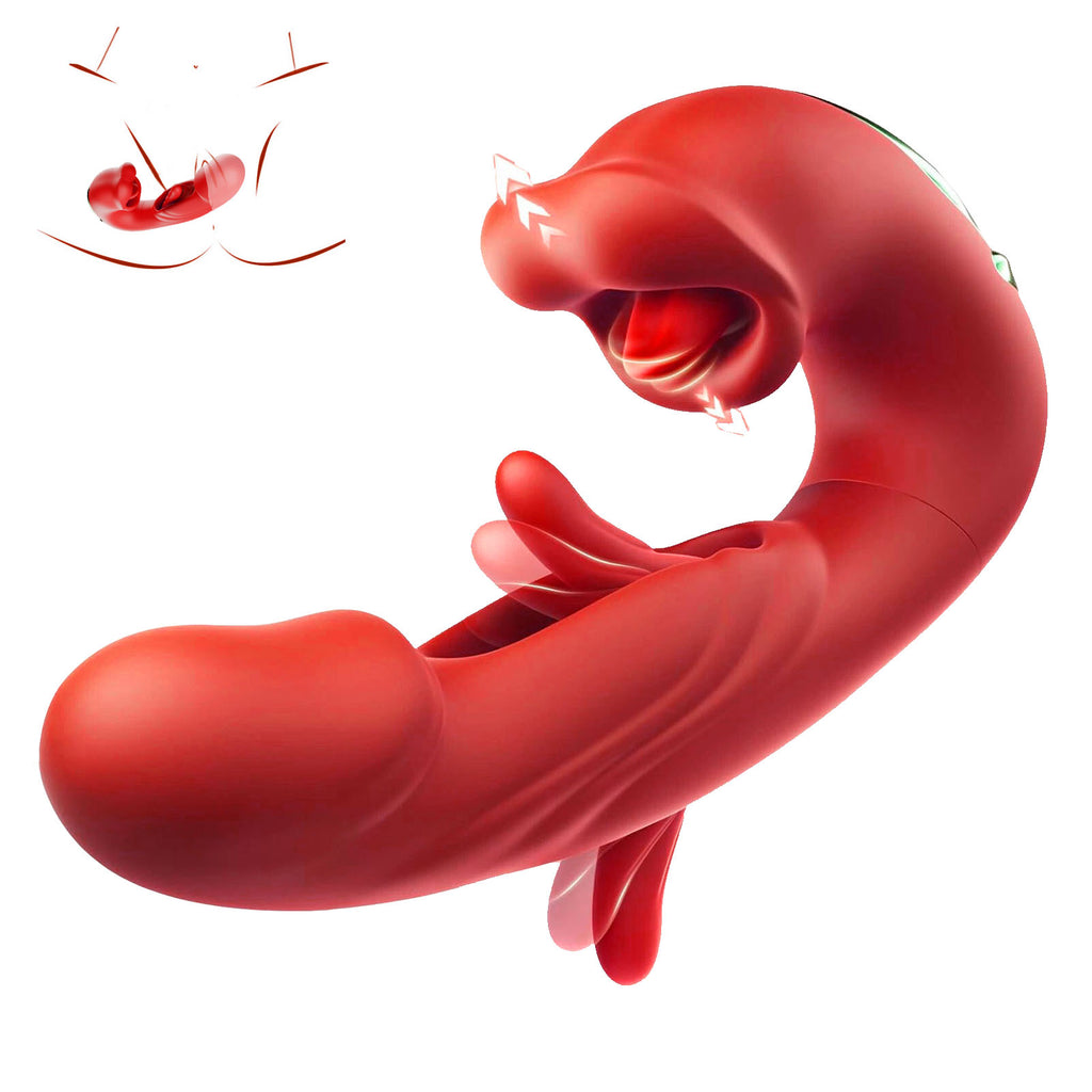 Tapping Rabbit G-spot Vibrator Clit Flapping Dildo Stimulator Comen Sex Toys