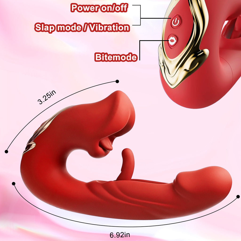 Tapping Rabbit G-spot Vibrator Clit Flapping Dildo Stimulator Comen Sex Toys