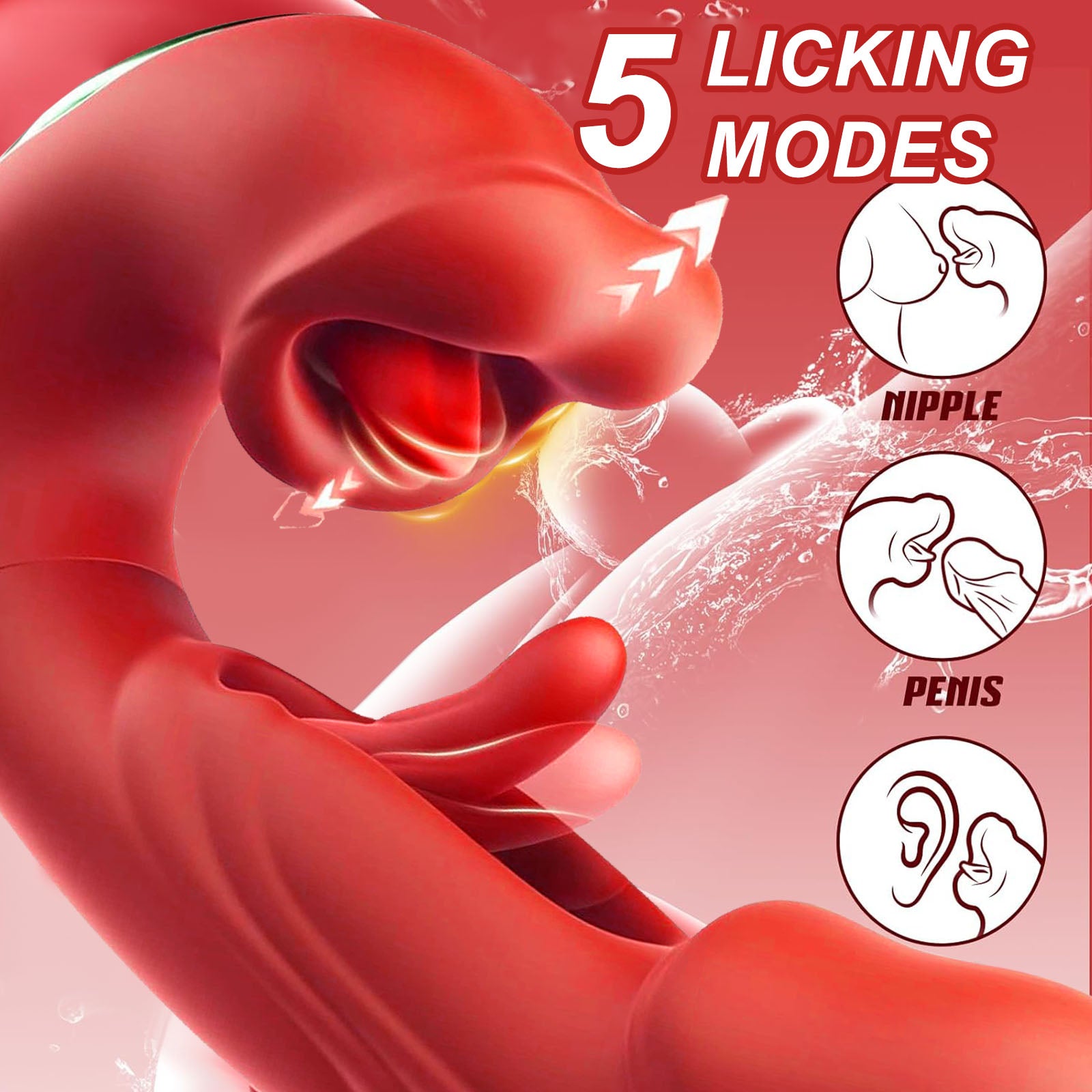 Tapping Rabbit G-spot Vibrator Clit Flapping Dildo Stimulator Comen Sex Toys