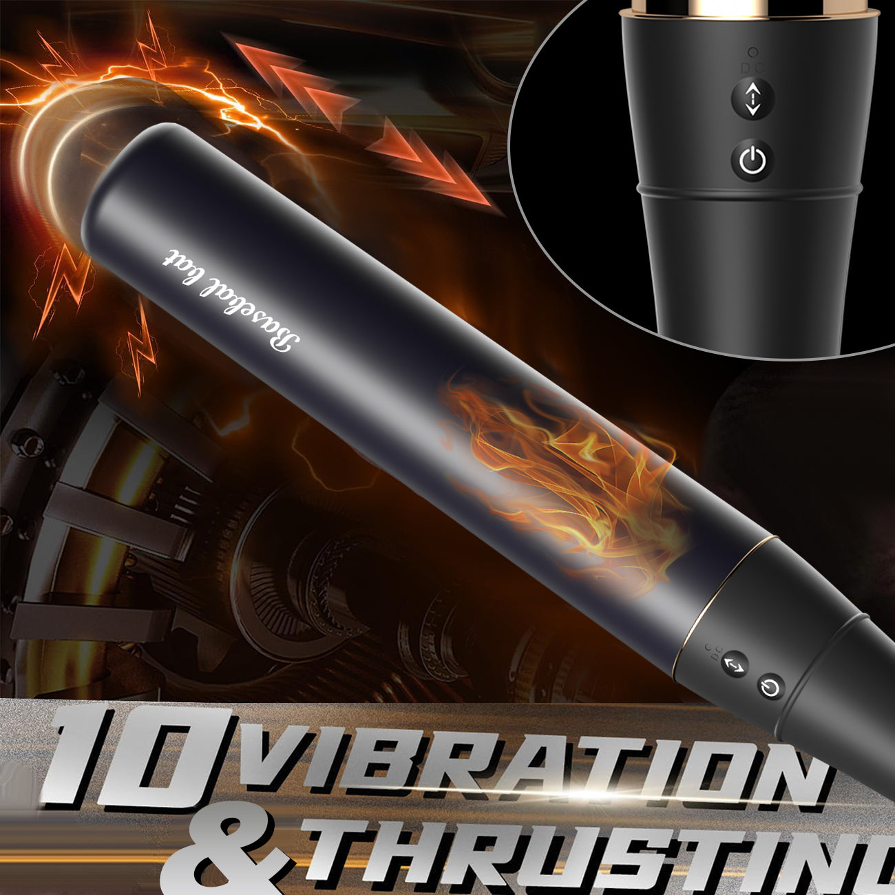 Powerful Heating Vibrating Thrusting G Spot Vibrator-Dildo Adult Sex Toy SM