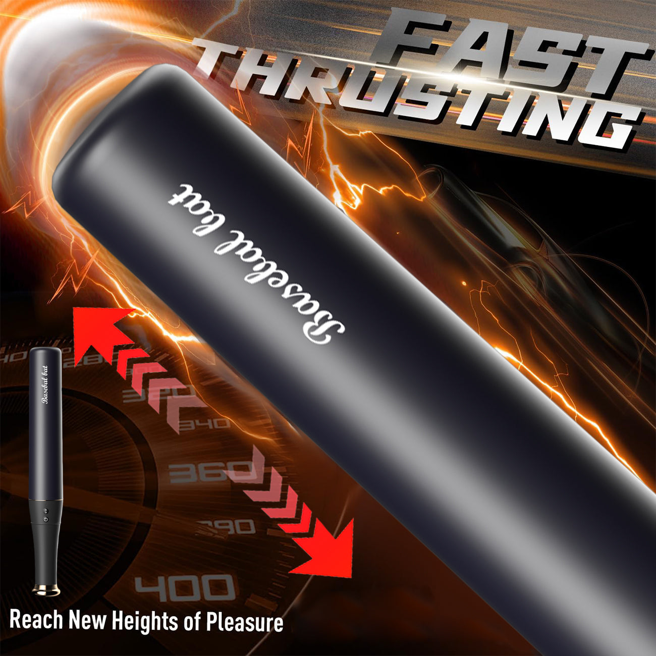 Powerful Heating Vibrating Thrusting G Spot Vibrator-Dildo Adult Sex Toy SM