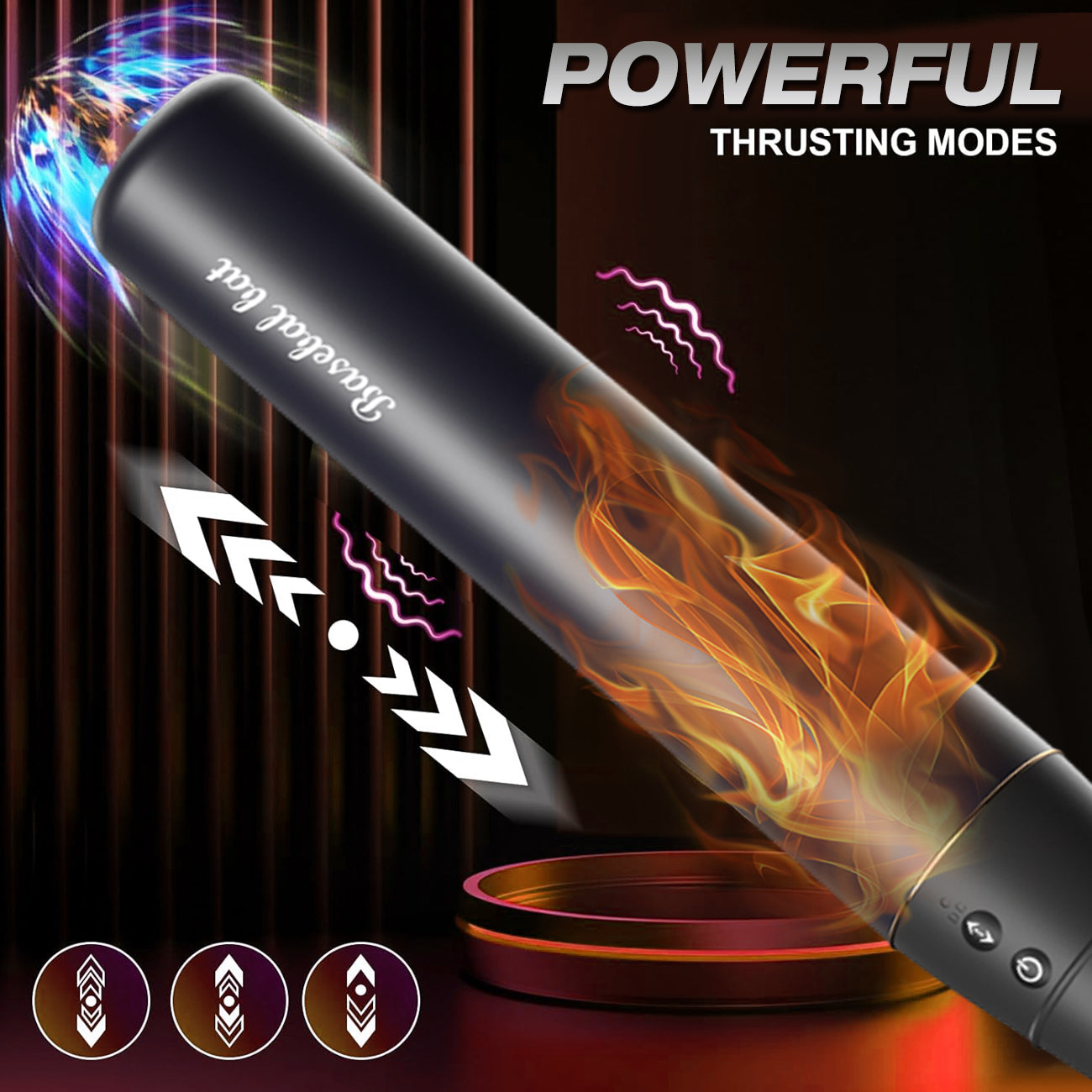 Powerful Heating Vibrating Thrusting G Spot Vibrator-Dildo Adult Sex Toy SM
