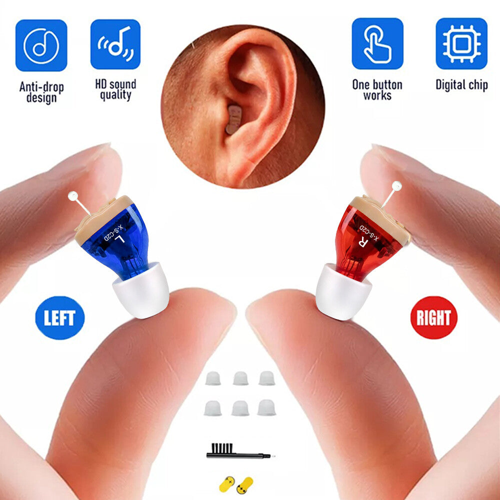 MiNi Hearing Aids Digital Small Invisible In-Ears Sound Voice Amplifier Enhancer