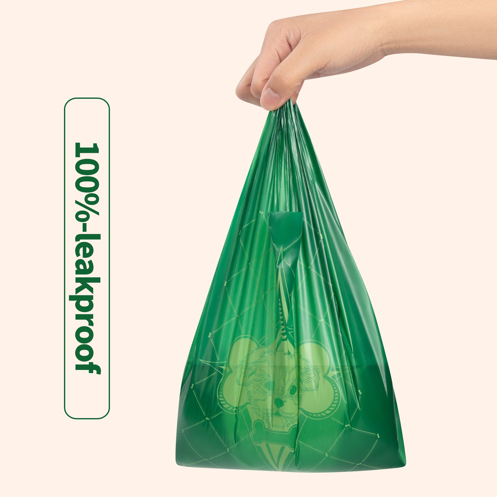 Dog Poo Bags | Tuff Pets Strong Plant Based 100% Compostable Poop Bags w/Handles