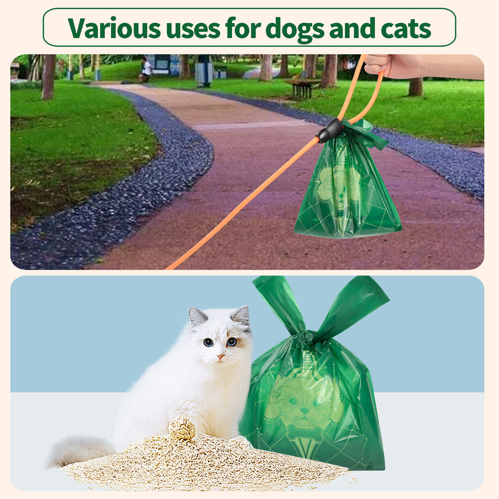 Dog Poo Bags | Tuff Pets Strong Plant Based 100% Compostable Poop Bags w/Handles