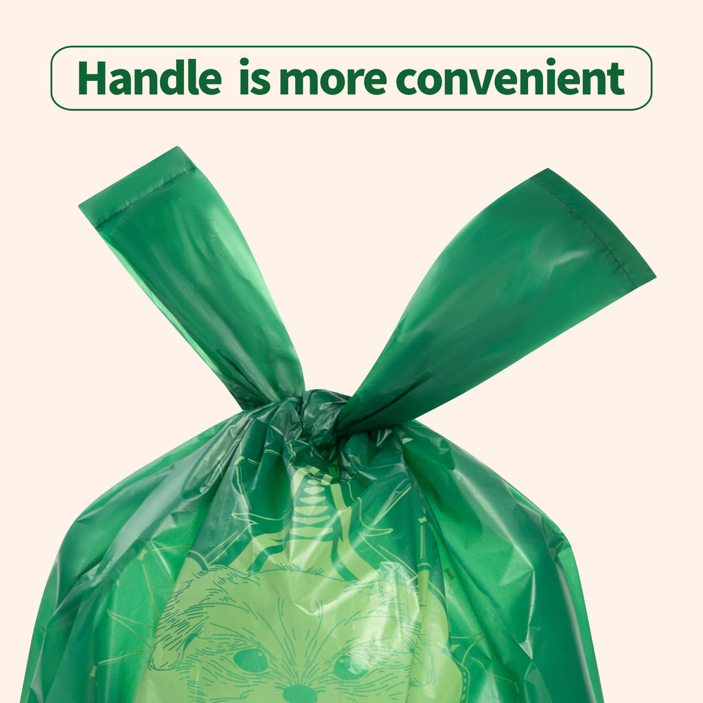 Dog Poo Bags | Tuff Pets Strong Plant Based 100% Compostable Poop Bags w/Handles
