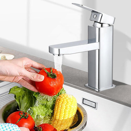 Fast Waterfall Bathroom Tap Basin Sink Mono Mixer Chrome Cloakroom