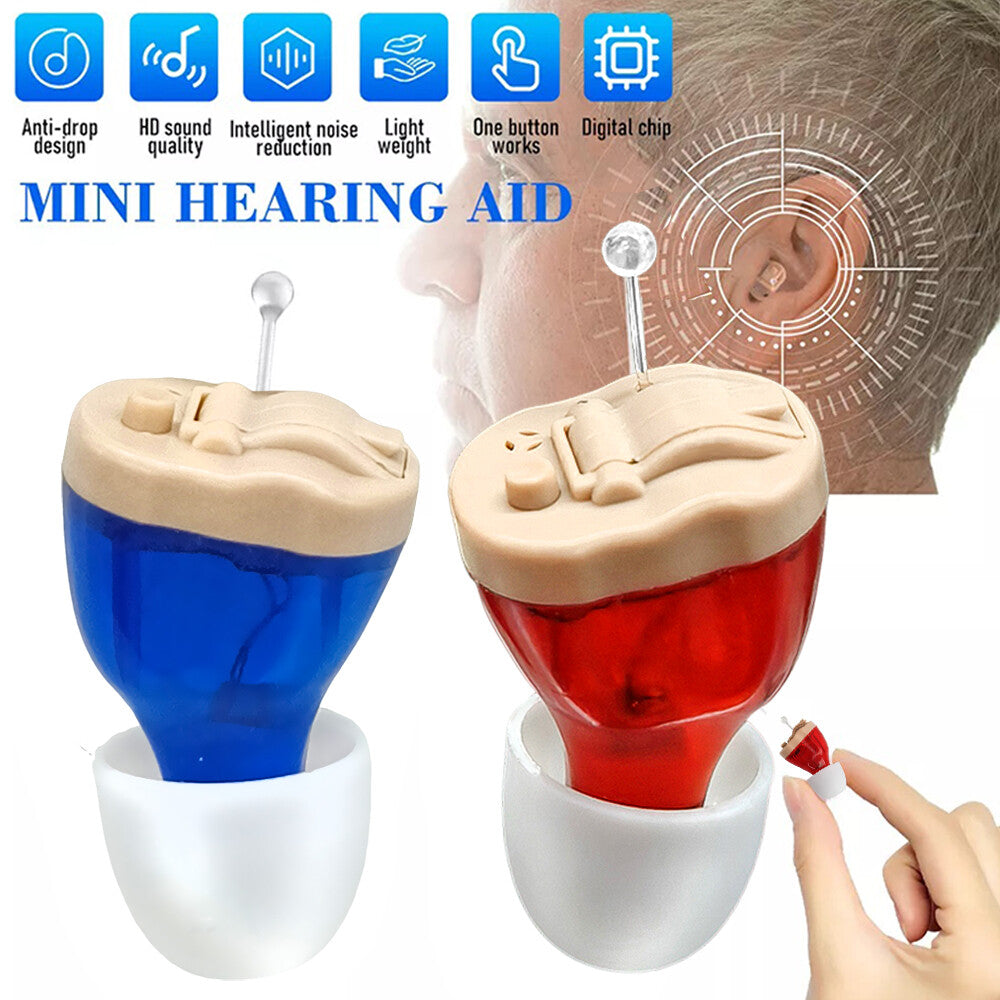 MiNi Hearing Aids Digital Small Invisible In-Ears Sound Voice Amplifier Enhancer