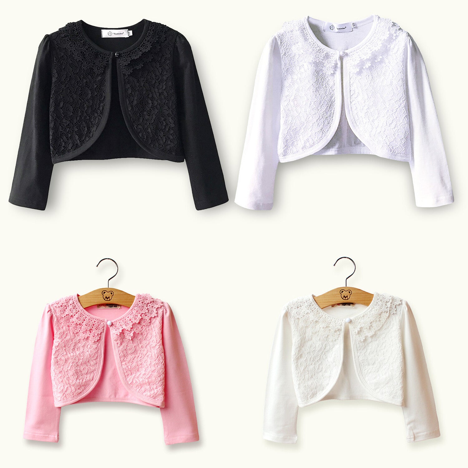 Toddler Kids Baby Little Girls Lace Princess Bolero Cardigan Shrug Top Clothes