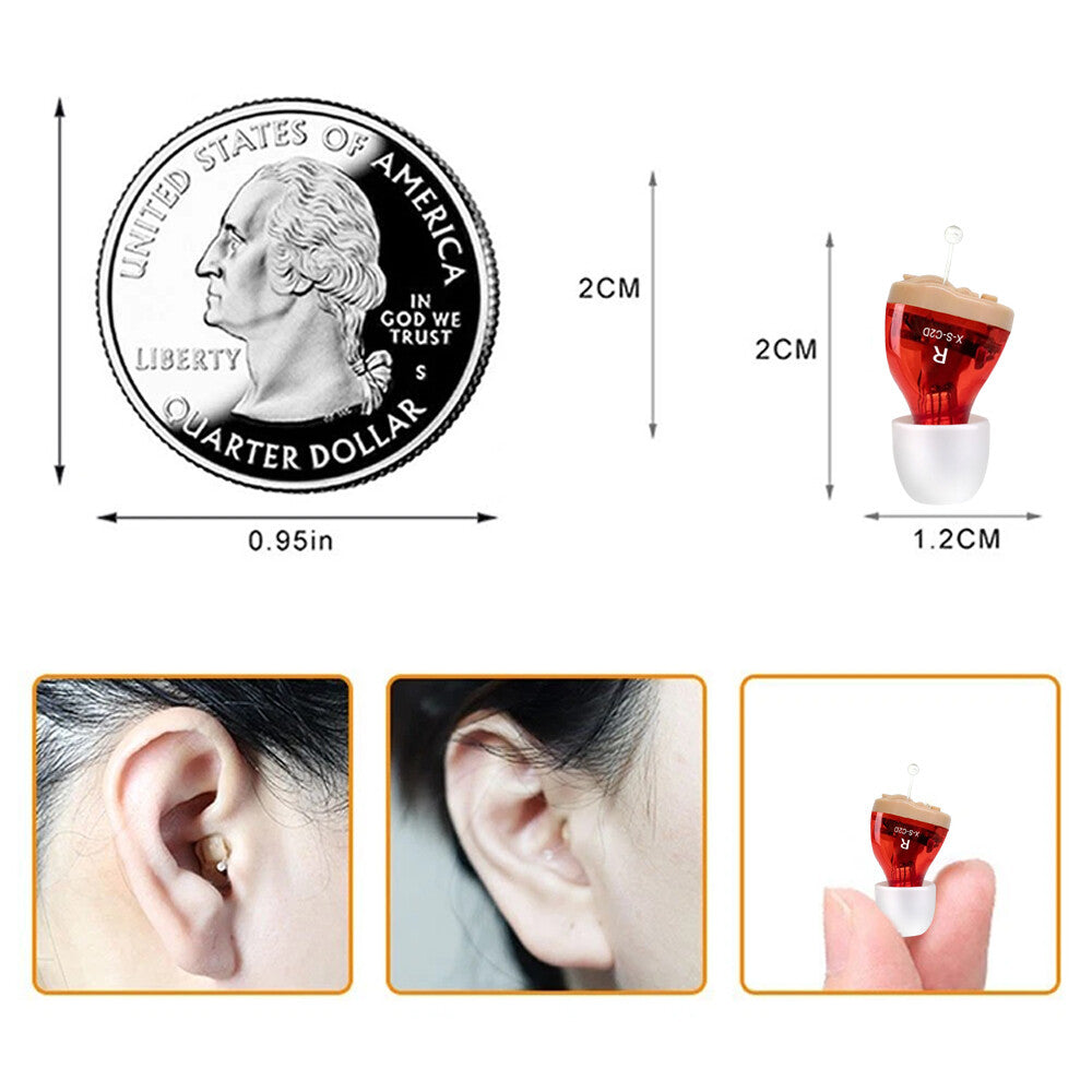 MiNi Hearing Aids Digital Small Invisible In-Ears Sound Voice Amplifier Enhancer