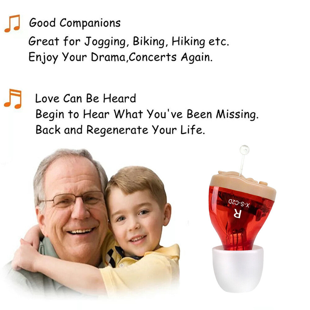 MiNi Hearing Aids Digital Small Invisible In-Ears Sound Voice Amplifier Enhancer