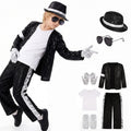 Sequin Costume Set Michael Jackson Cosplay Stage Performance Outfit Kids